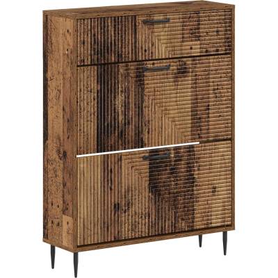 vidaXL Шкаф за обувки HAARLEM 78 x 24 x 103 см Инженерна дървесина (896883)