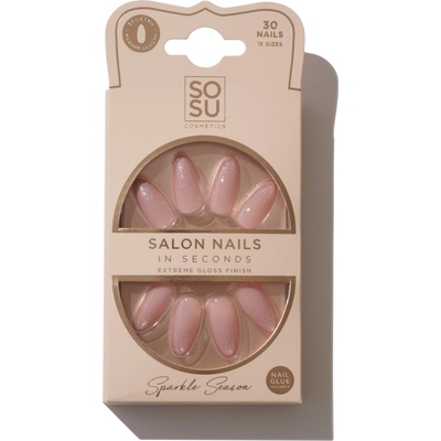 SOSU Cosmetics Salon Nails umělé nehty odstín Sparkle Season 30 ks