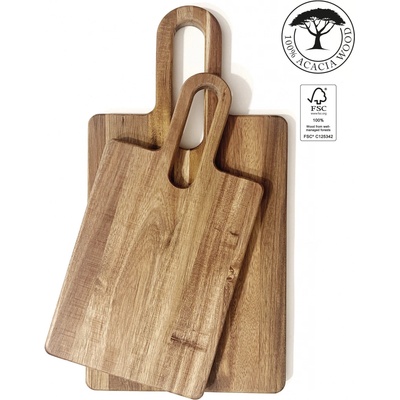 by inspire Sada dřevěných prkének z akáciového dřeva – 2 ks, 30×16 a 38×20 cm – Sleviste.cz