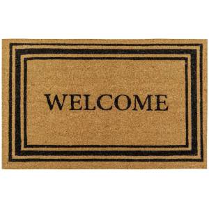  90 х 60 см изтривалка за входна врата с надпис Welcome