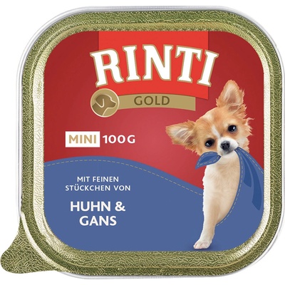 Rinti Gold Mini Kačacie & hydinové mäso 12 x 100 g