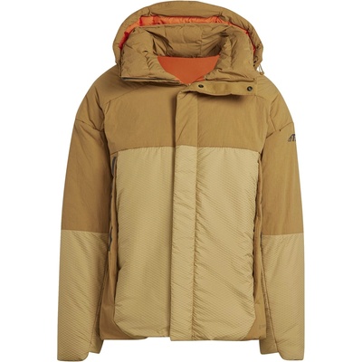 adidas Яке Adidas Men's Terrex Myshelter COLD. RDY Water Resistant Detachable Hood Down Jacket - Mesa/Golden