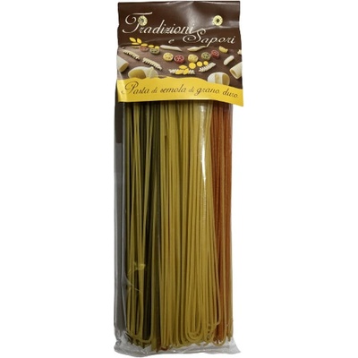 Granda Tradizioni Spaghetti Tricolore Trafilati al Bronzo 26cm 0,5 kg