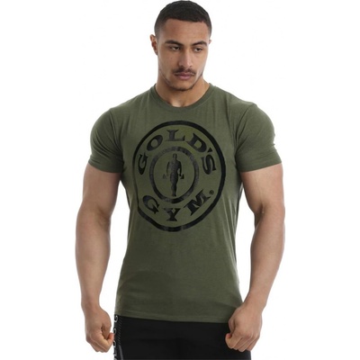 Pánské tričko GOLDS GYM ARMY MARL/BLACK