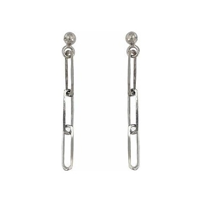 INFINITYSILVER Strieborné náušnice long anchor SE193633