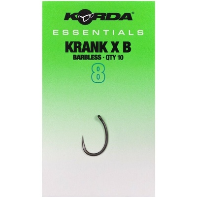 Korda Háčky Essentials Krank X Barbless 10ks Vel. 8