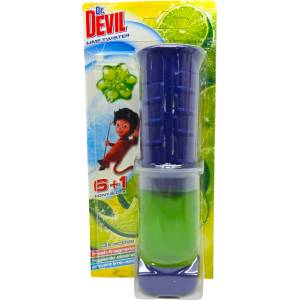 Dr. Devil ароматизатор диск за тоалетна чиния, 7 ползвания, Lime Twister