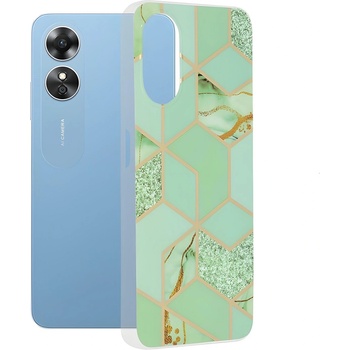 Techsuit Marble калъф за Oppo A17 - Зелена KP29203 (29203)