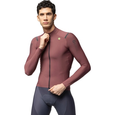 Alé E-EV1 Warm Race LS Burgundy