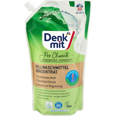 Denkmit Pro Climate koncentrovaný prací gel na bílé prádlo 1000 ml