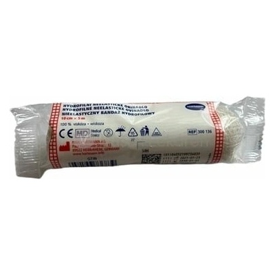 Hartmann Hydrofilné neelastické nesterilné ovínadlo 10 cm x 5 m 1 fixačný obväz