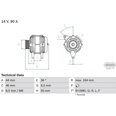 Alternátor BOSCH 0 986 082 750