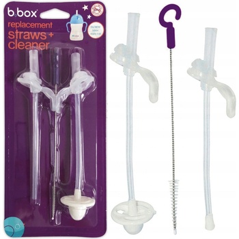 b.box náhradná slamka 2ks a čistiaca kefka bila