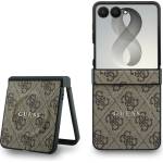GUESS Калъф Guess 4G Leather Classic MagSafe (GUHMZF8P4MSEGCW) - Samsung Galaxy Z Flip8 - Кафяв