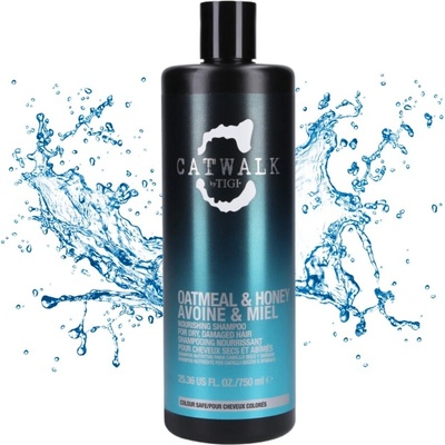 Tigi Catwalk Oatmeal & Honey Nourshing Shampoo pre suché a zničené vlasy 750 ml