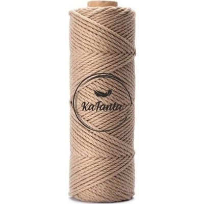 Bavlněná šňůra KaFanta Premium 3PLY 5mm - mokka