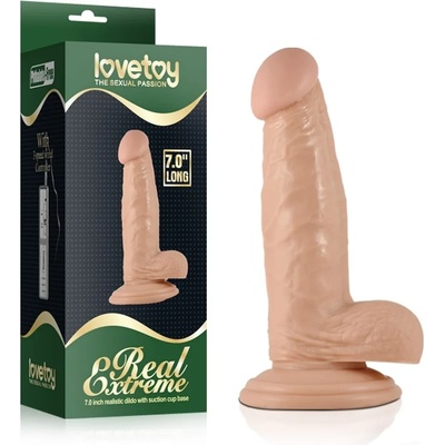 Реалистично дилдо с тестиси, 17, 5см. - Real Extreme Dildo (LVTOY00469)