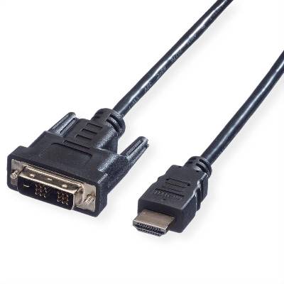 Value 11.99. 5553 : : dvi кабел, dvi (18+1) - hdmi, m-m, черен, 10.0 м (11.99.5553)