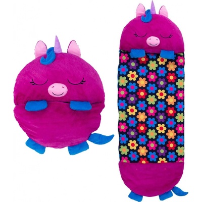 Happy Nappers spacáček usínáček fialový jednorožec Fiona 135 cm