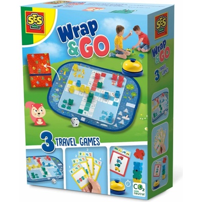 Cestovanie s hrami Wrap&Go Ludo Kvarteto Rýchle bloky