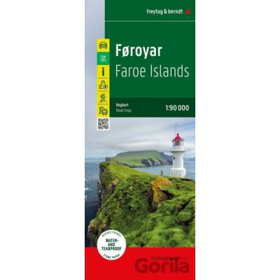 mapa Faroe Islands 1:90 t. voděodolná