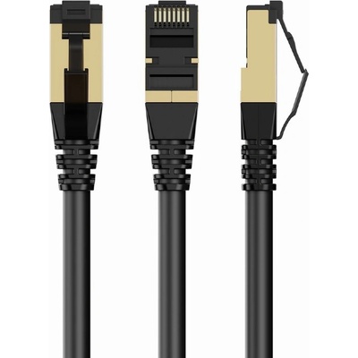 Gembird PP12-2M/BK Patch RJ45, cat. 5e, UTP, 2m, černý