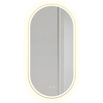 Tutumi Огледало LED OVL 50x100cm Brush Gold (HOM-02506)