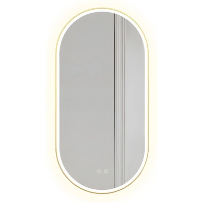 Tutumi Огледало LED OVL 50x100cm Brush Gold (HOM-02506)