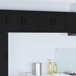 vidaXL Панел за съдомиялна с 2 врати KALMAR 2 бр. Черно (884557)