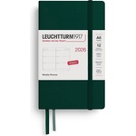 Leuchtturm1917 372727 Weekly Calendar Pocket (A6) 2026, Forest Green, English (372727)