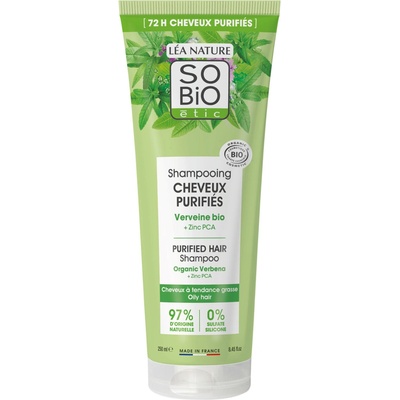 SO'BiO ÉTIC Šampon pro svěží vlasy verbena-zinek BIO 250 ml