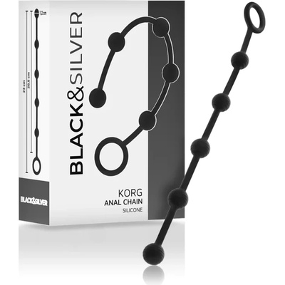 Силиконова анална броеница, 23см. - Korg Anal Chain (D-234779)