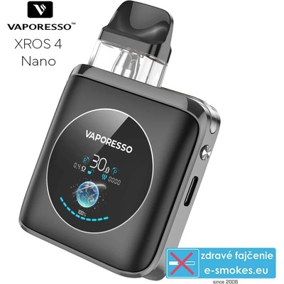 Vaporesso XROS 4 Nano 1350 mAh Graphite Black 1 ks