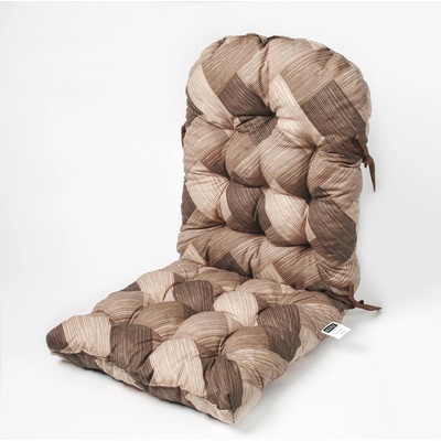 GoHome Столовка с гръб - Кафяво каре