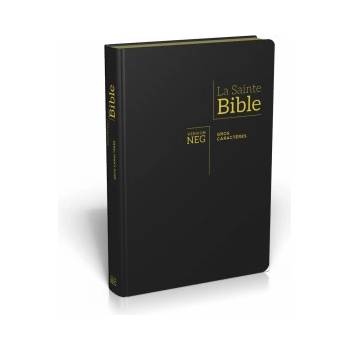 BIBLE NEG, GROS CARACTÈRES, COUV. FIBROCUIR, TR. OR, ONGLETS | NEG 1979