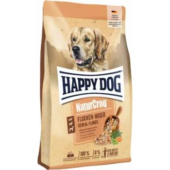 Happy Dog Flakes Mixer - храна за кучета, допълваща храна за смесване с месо, 5 вида зърнени съставки, зеленчуци и средиземноморски билки, витамини и минерали, 1, 5 кг, Германия - 61138