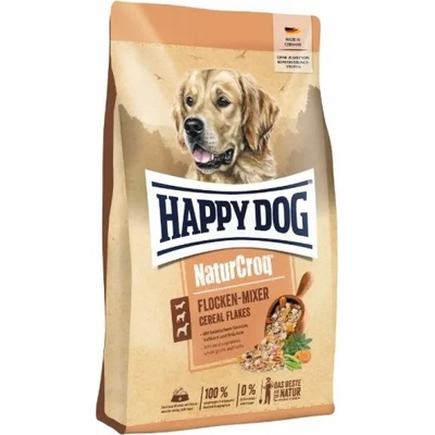 Happy Dog Flakes Mixer - храна за кучета, допълваща храна за смесване с месо, 5 вида зърнени съставки, зеленчуци и средиземноморски билки, витамини и минерали, 1, 5 кг, Германия - 61138