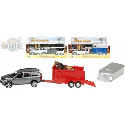 Kids Globe Volvo XC90 14 cm s přívěsem pro koně