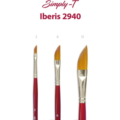 Štetec Simply-T Iberis 2940 - Dagger, krátka rukoväť Veľkosť štetca: 12