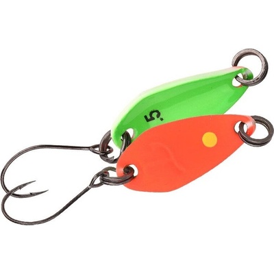 SPRO plandavá trblietka Trout Master Incy Spoon Orange/Green 1,8g