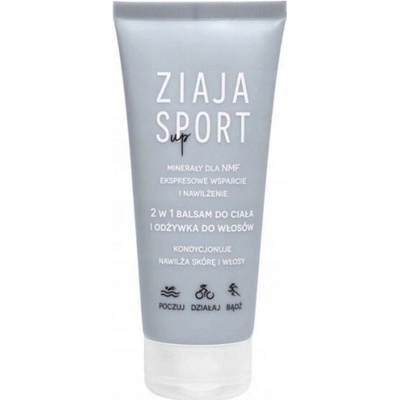 Ziaja Sport Up Minerály pro NMF, 2v1 Tělový balzám a kondicionér na vlasy 200 Ml