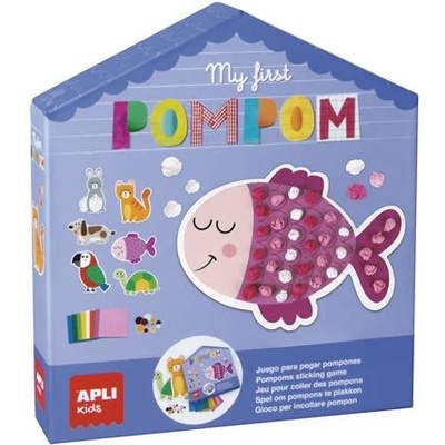 APLI Набор от творчески умения, APLI Kids "Моят първи помпон", животни 18505 (18505)