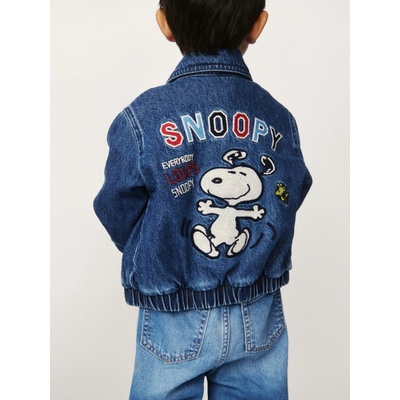 Gap Baby džínová bunda & Peanuts Snoopy Tmavě modrá – Hledejceny.cz