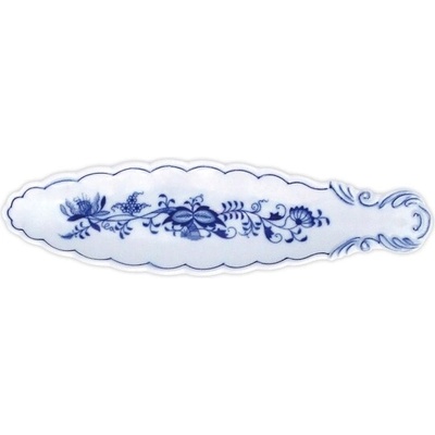 Český porcelán Dubí miska na olivy kanoe 217x60mm cibulák