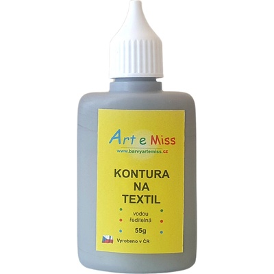 Kontura na textil 55g 91 stříbrná
