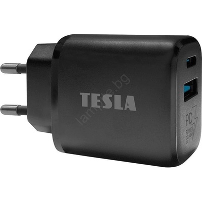 TESLA - Адаптер за бързо зареждане Power Delivery 25W черен (TE0089)