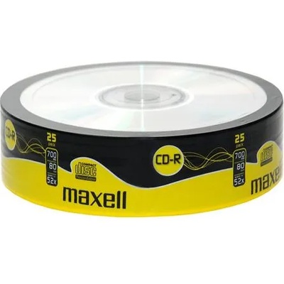 Maxell CD-R80 MAXELL, 700MB, 52x, 25 бр (ML-DC-CDR80-25)