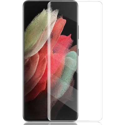 Удароустойчив извит UV стъклен протектор покриващ целия екран марка AMORUS за Samsung Galaxy S22 Ultra