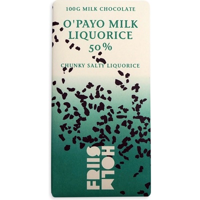 FRIIS-HOLM O´PAYO LIQUORICE 50% mléčná se slanou lékořicí 100 g