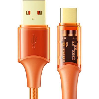 Xmart Кабел Xmart - Amber, USB-A/USB-C, 1.2 m, оранжев (20580)